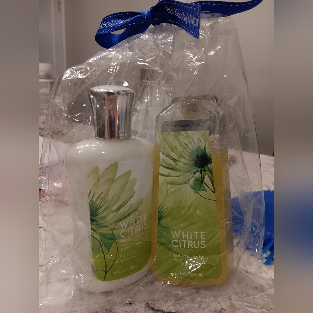 Bath and body works hand soap and body lotion